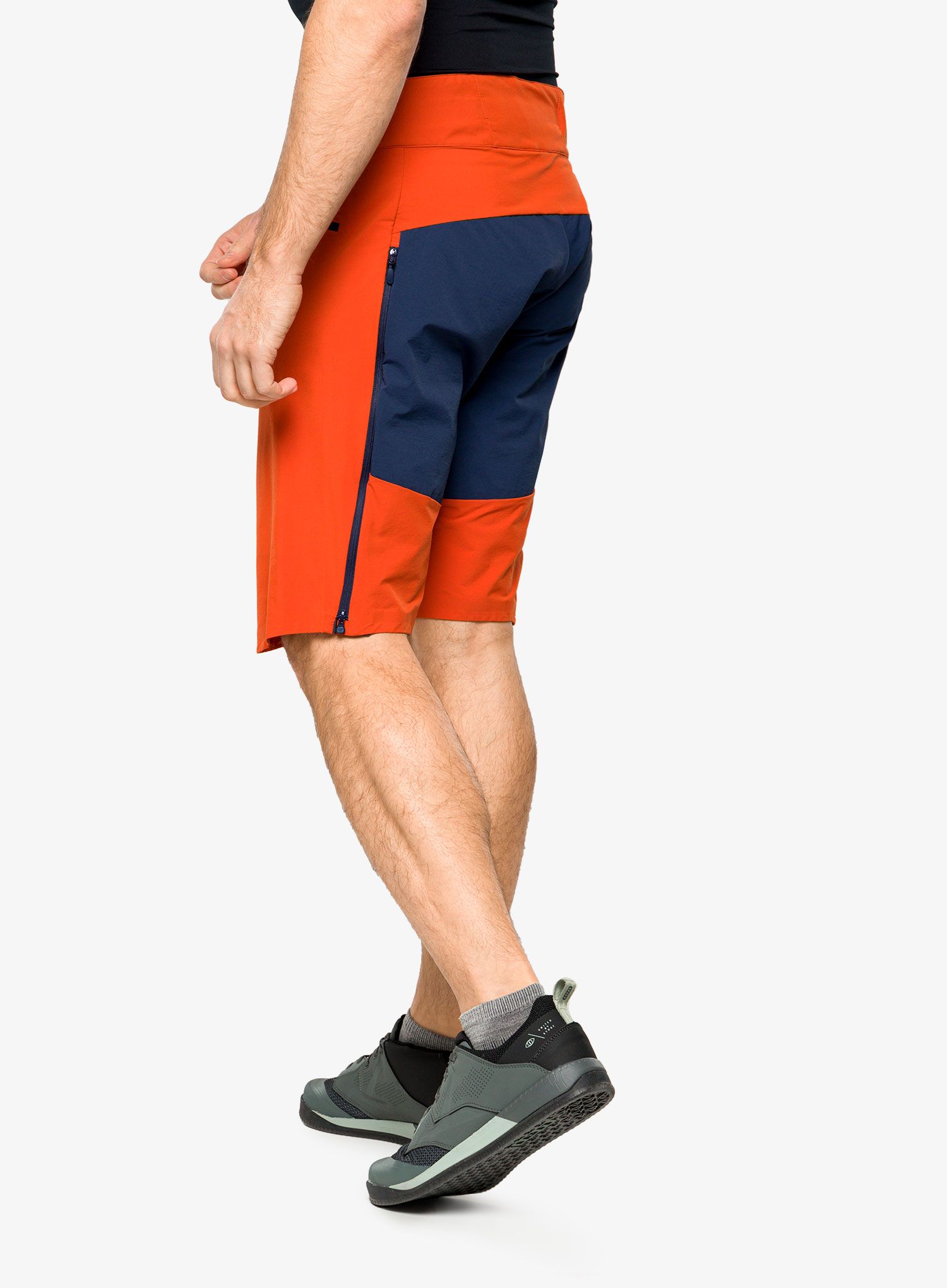 Cyklistické šortky Norrona Fjora Flex1 Mid Weight Shorts - rooibos tea/indigo night