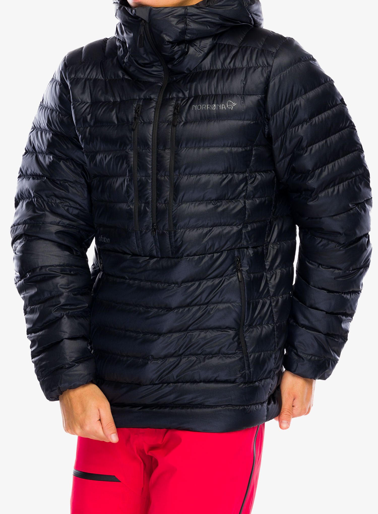 Páperová bunda Norrona Lofoten Down800 Anorak - caviar