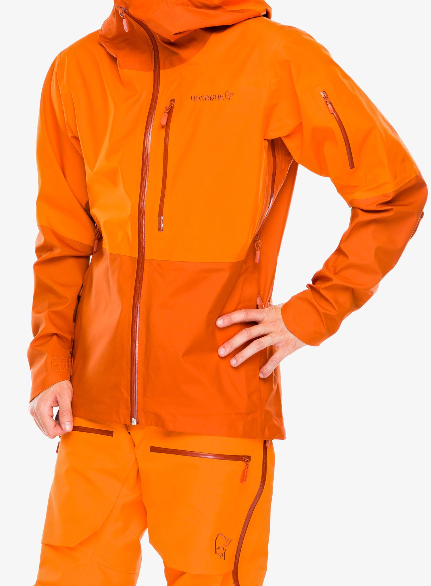 Nepremokavá bunda Norrona Lofoten GORE-TEX Jacket - gold flame