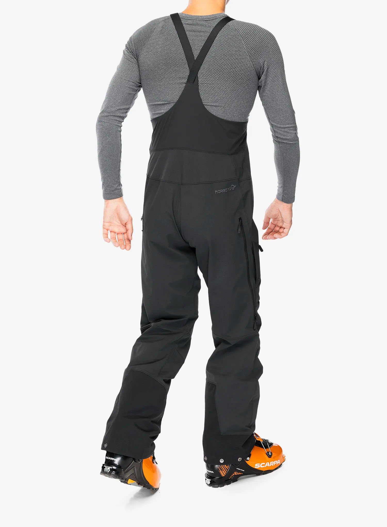 Softshellové nohavice Norrona More Flex1 Bib - caviar
