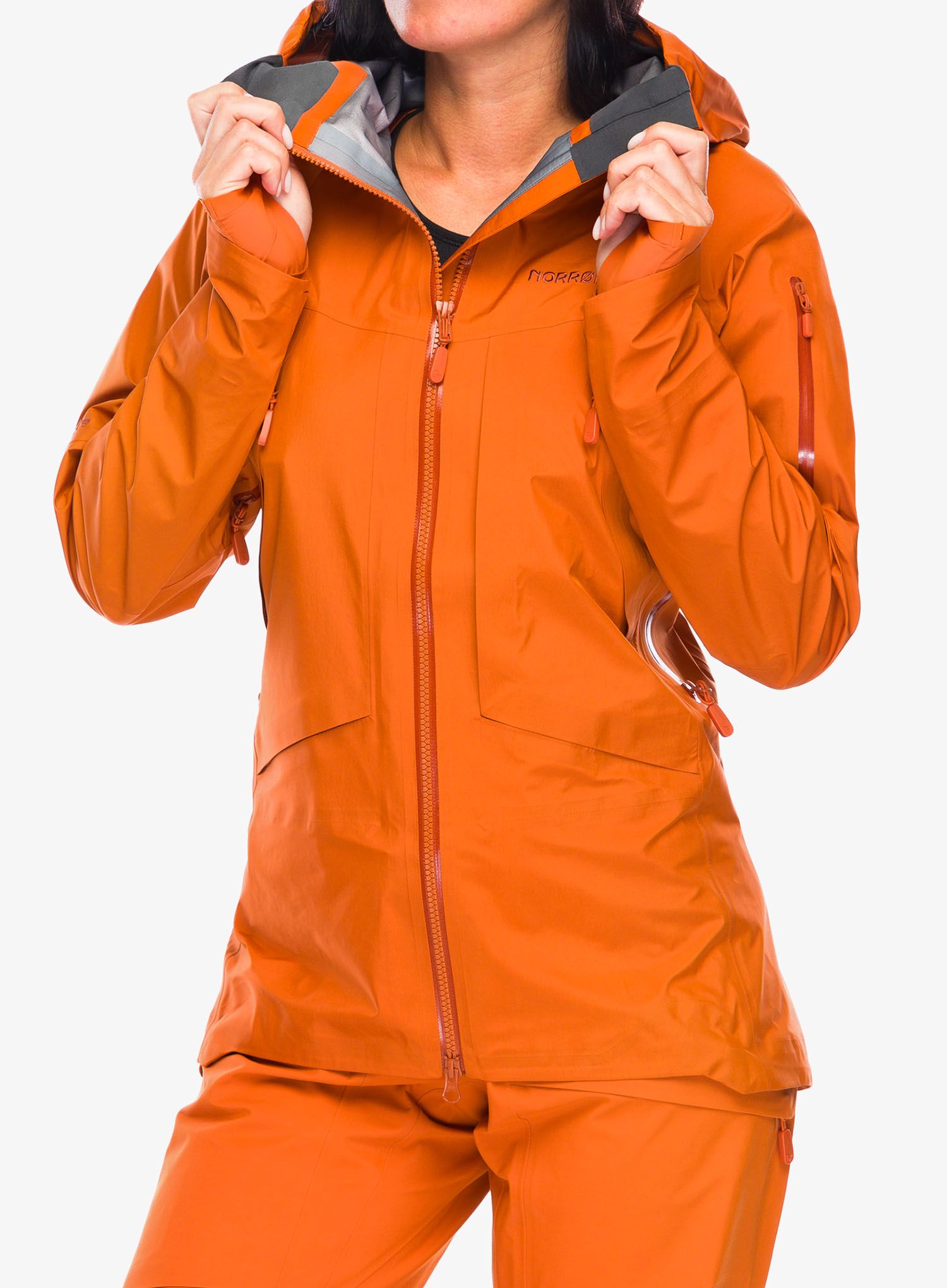 Nepremokavá bunda dámska Norrona More GORE-TEX Jacket - gold flame