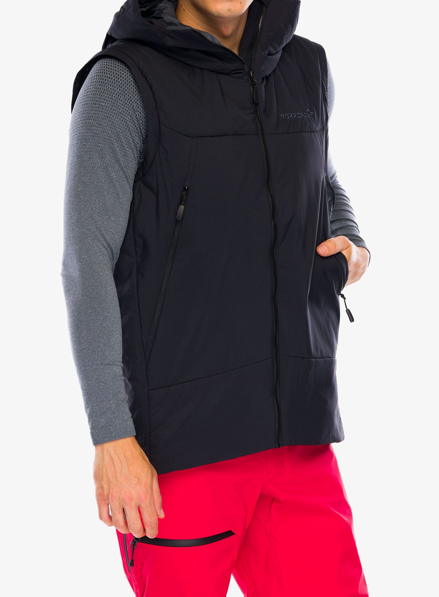 Zateplená bunda Norrona More Thermo60 Aero200 Jacket - caviar