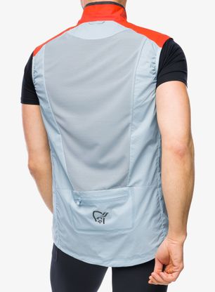 Vesta Norrona Senja Aero90 Vest - arednalin/blue fog