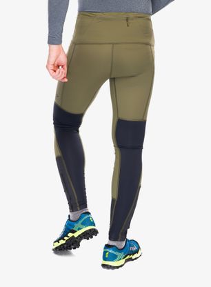 Legíny na behanie Norrona Senja Equaliser Stretch Tights - olive night/caviar