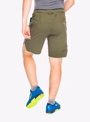 Bežecké kraťasy Norrona Senja Flex1 9 Shorts - olive night