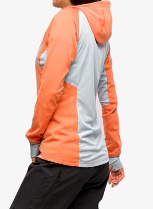 Bežecká mikina dámska Norrona Senja Warm1 Hood - flamingo