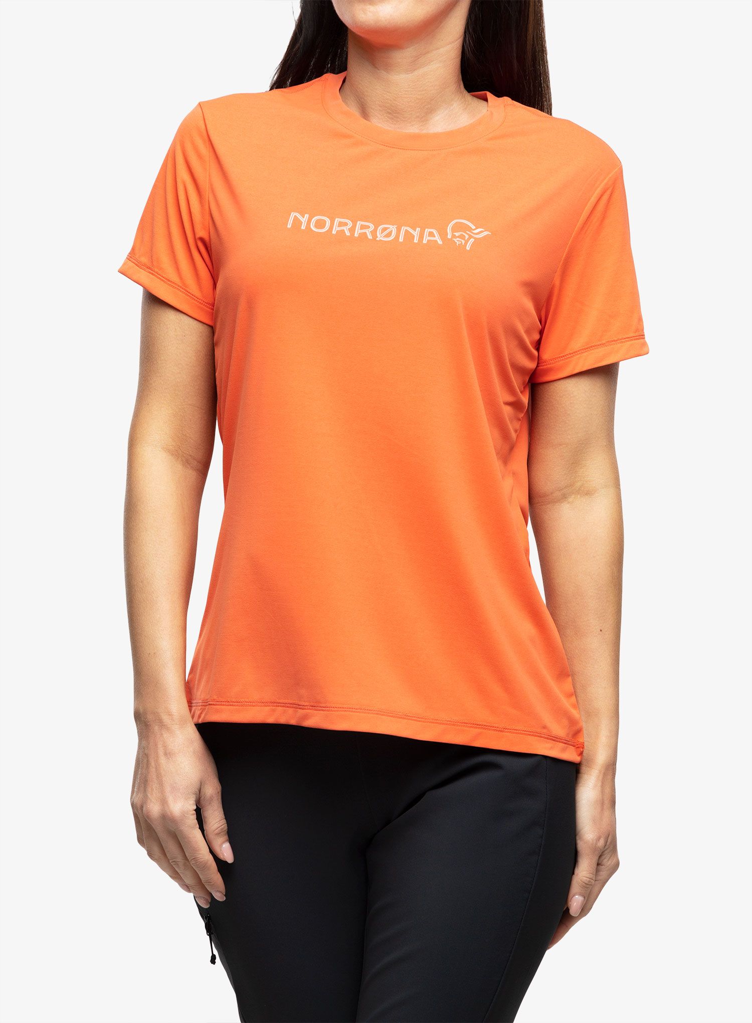 Dámske tričko Norrona Tech T-Shirt - orange alert