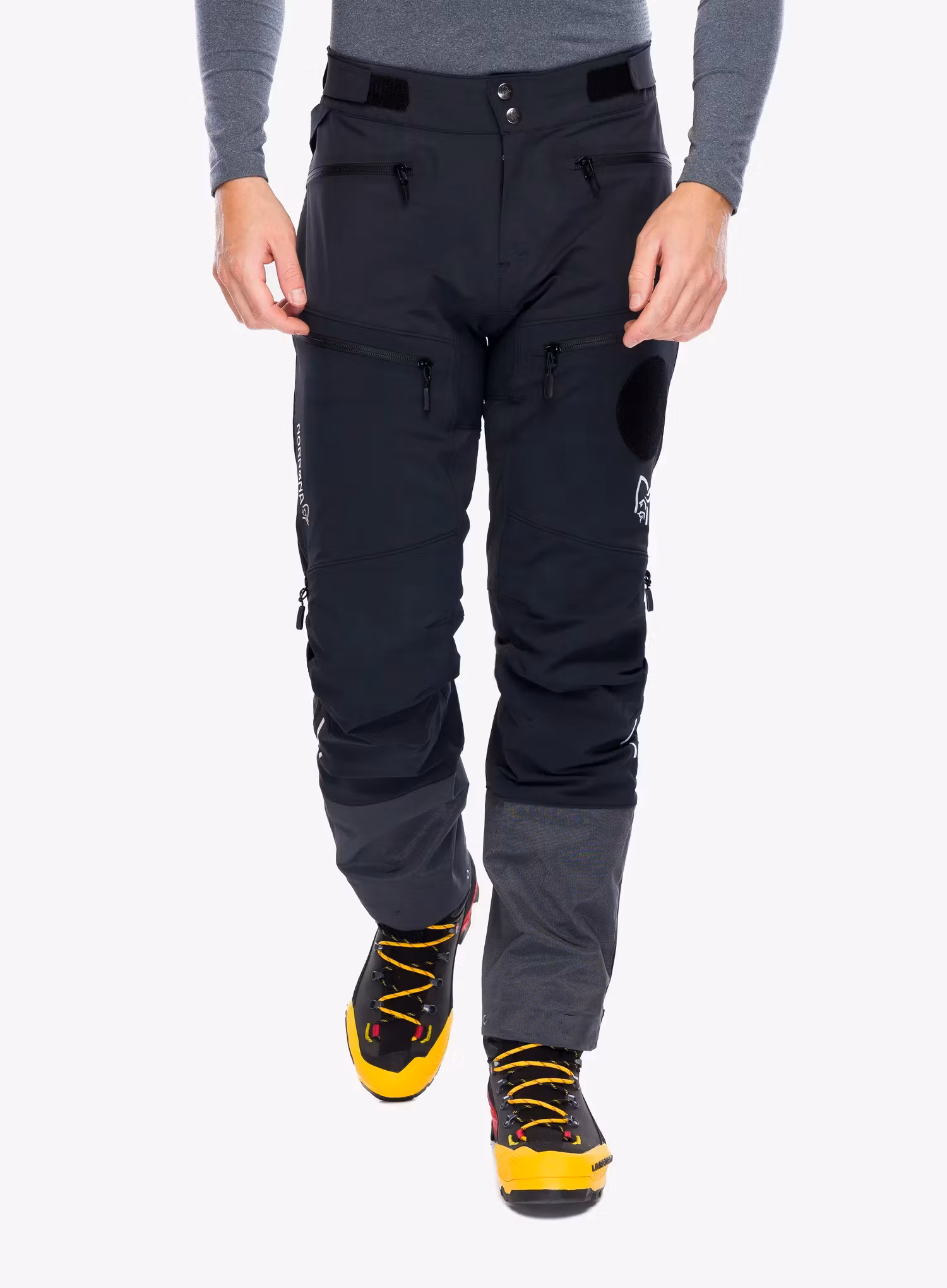 Softshellové nohavice Norrona Trollveggen Flex1 Rescue Pants - caviar