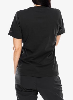Bavlnené tričko dámske Norrona /29 Cotton Activity Embroidery T-Shirt - caviar