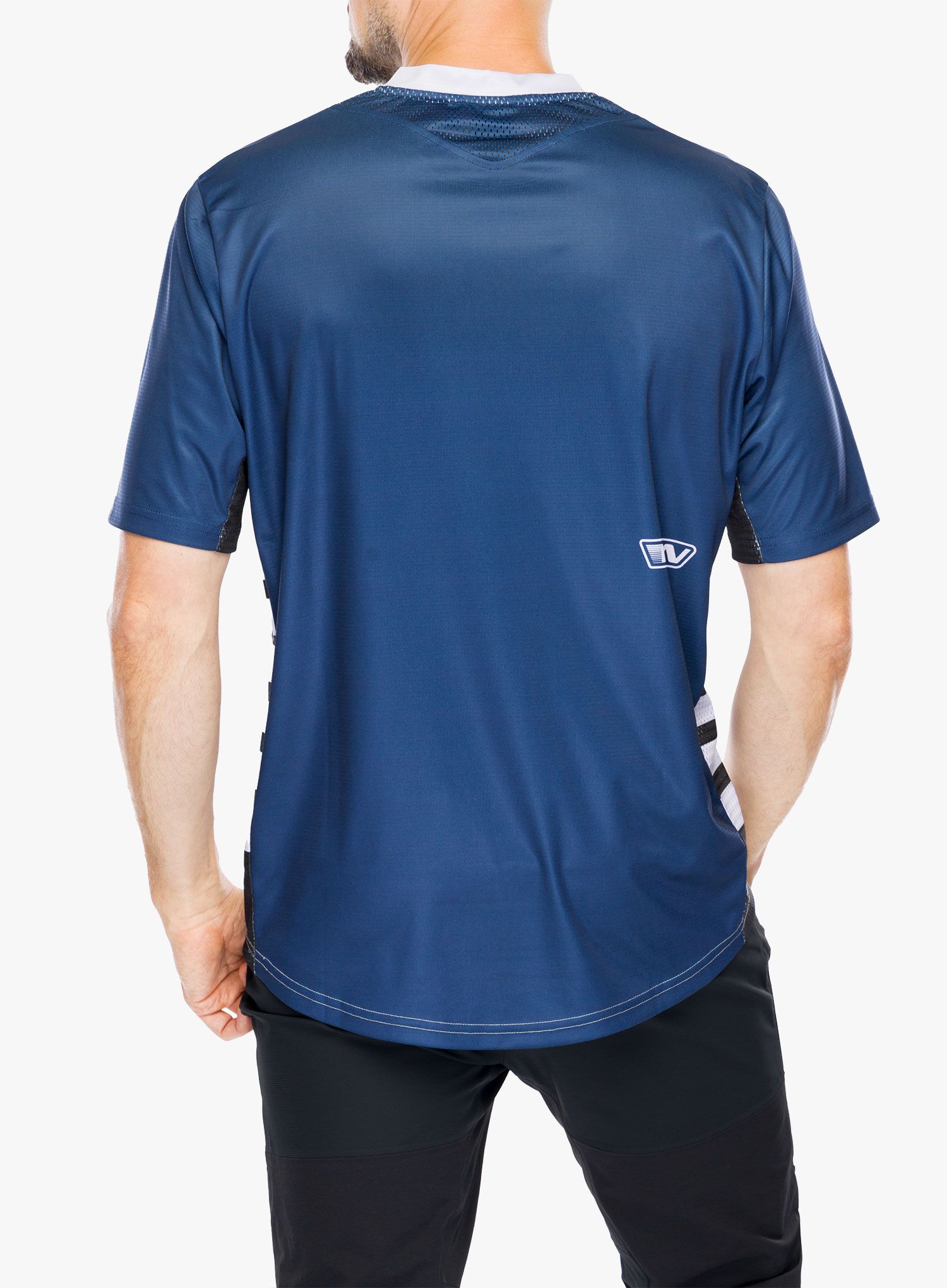Cyklistické tričko Northwave Edge 2 Jersey Short Sleeve - deep blue/light grey