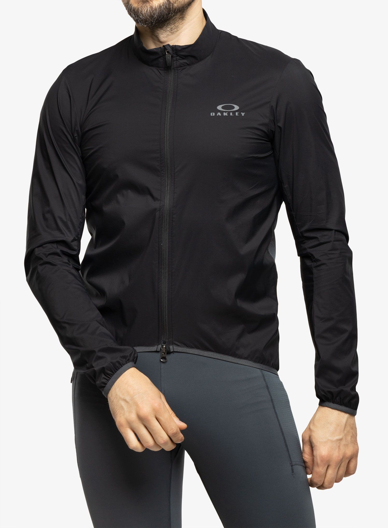 Cyklistická bunda Oakley Endurance PKBL Wind Jacket - blackout