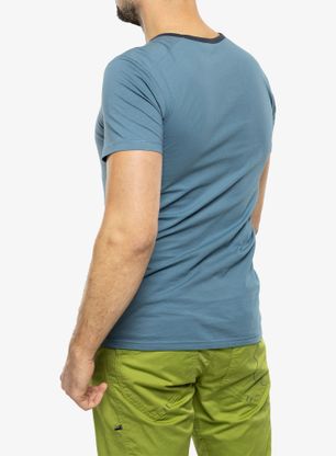 Bavlnené tričko Ocun Classic T Organic Rainbow Rocket - bluestone