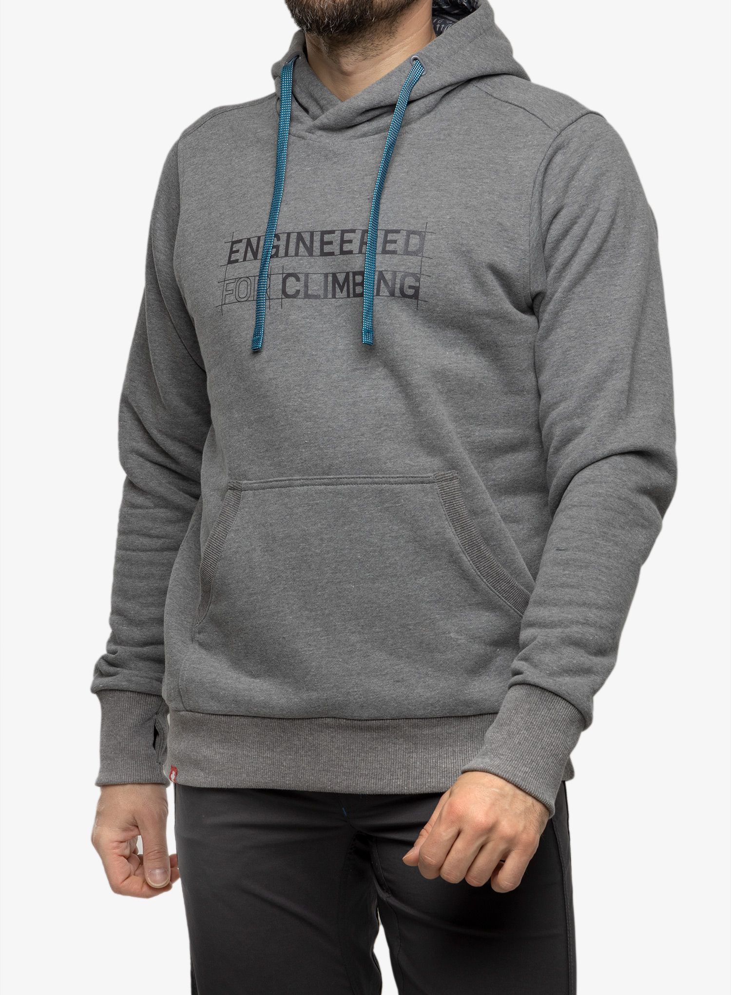 Mikina s kapucňou Ocun Hoodie - grey paloma/excalibur