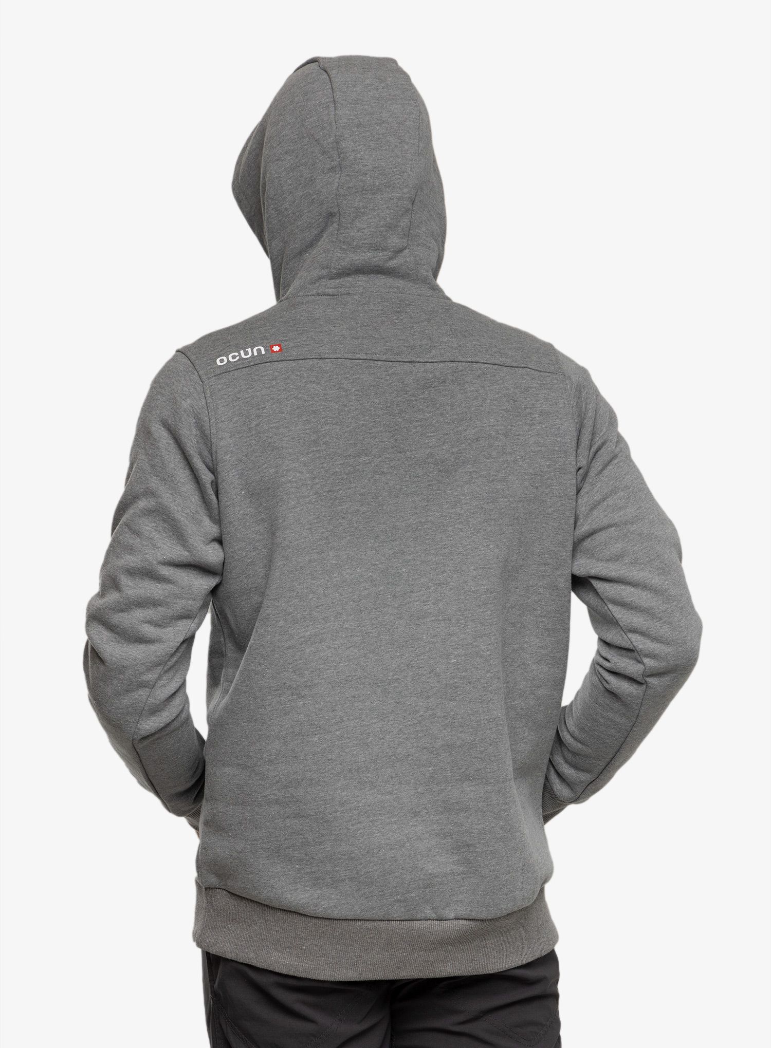 Mikina s kapucňou Ocun Hoodie - grey paloma/excalibur