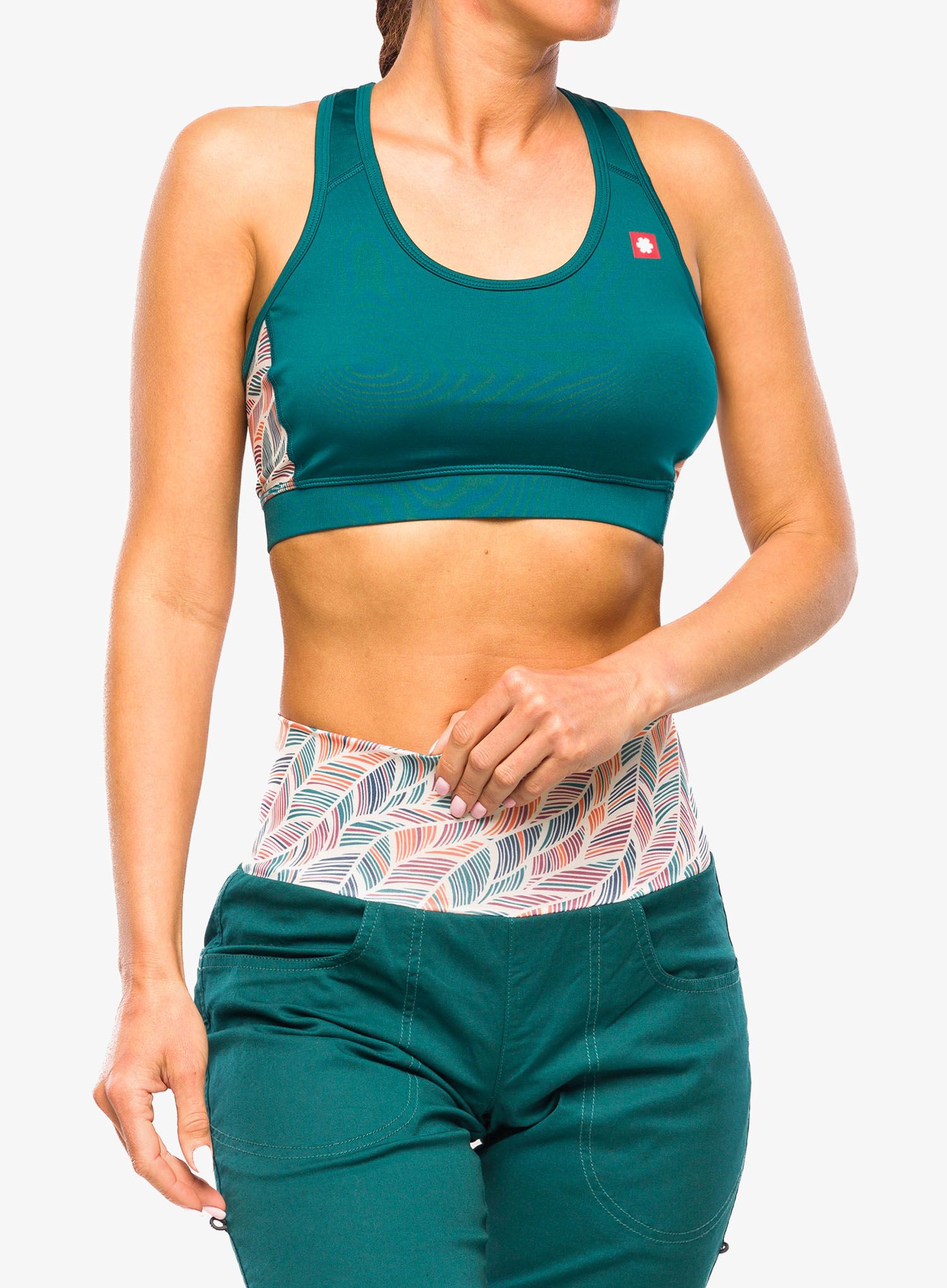 Športová podprsenka Ocun Misty Bra - green deep teal