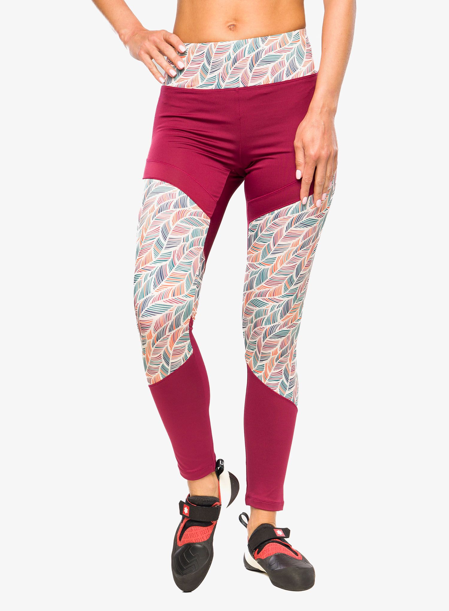 Lezecké legíny Ocun Rhea Leggings - wine rhododendron