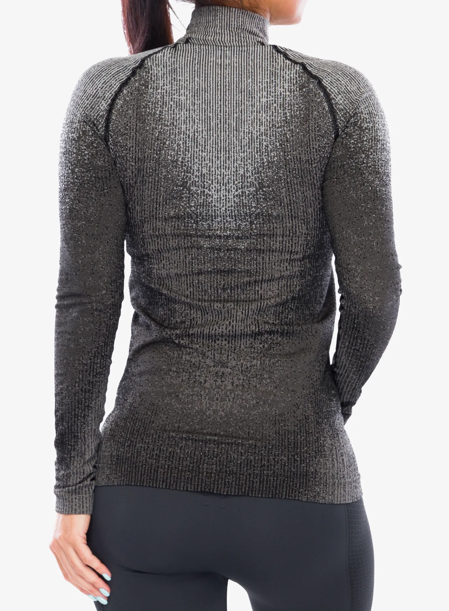 Funkčné tričko dámske Odlo Blackcomb Eco BL Top Turtle Neck LS Half Zip - black