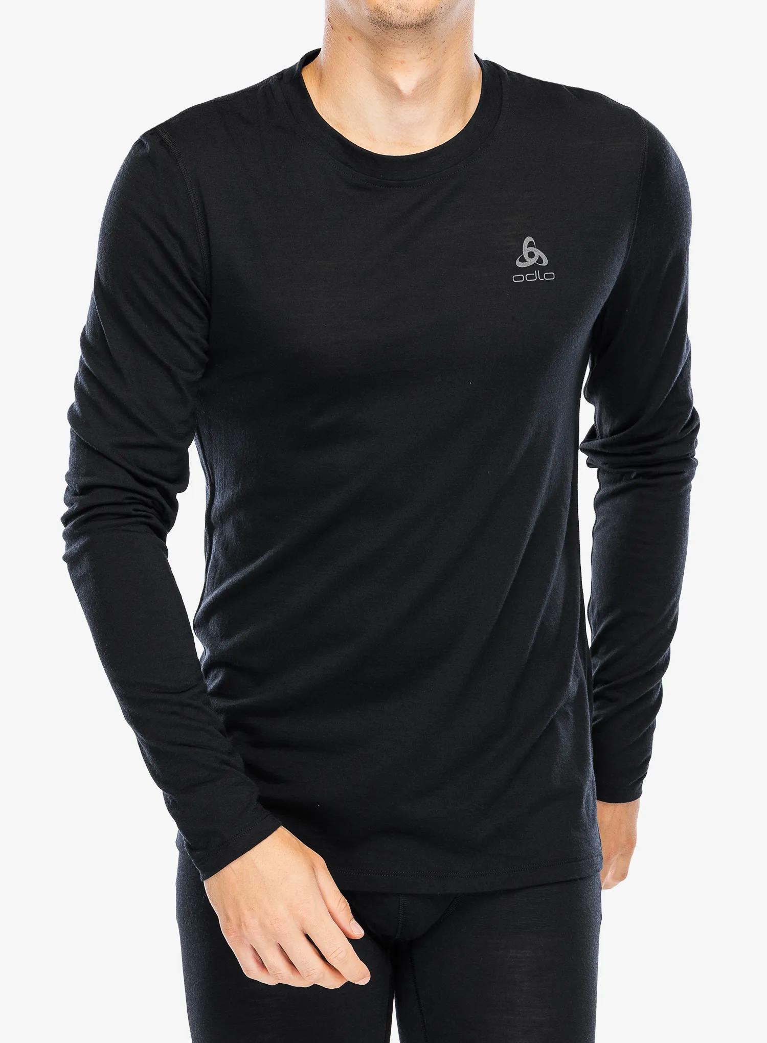 Funkčné tričko Odlo Merino 160 BL Top Crew Neck LS - black