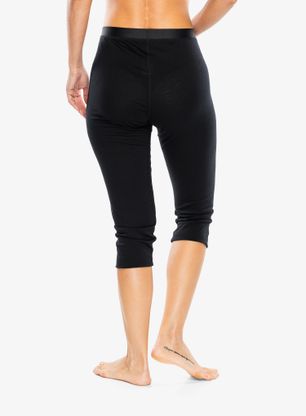 Dámske funkčné legíny Odlo Merino 200 BL Bottom 3/4 - black