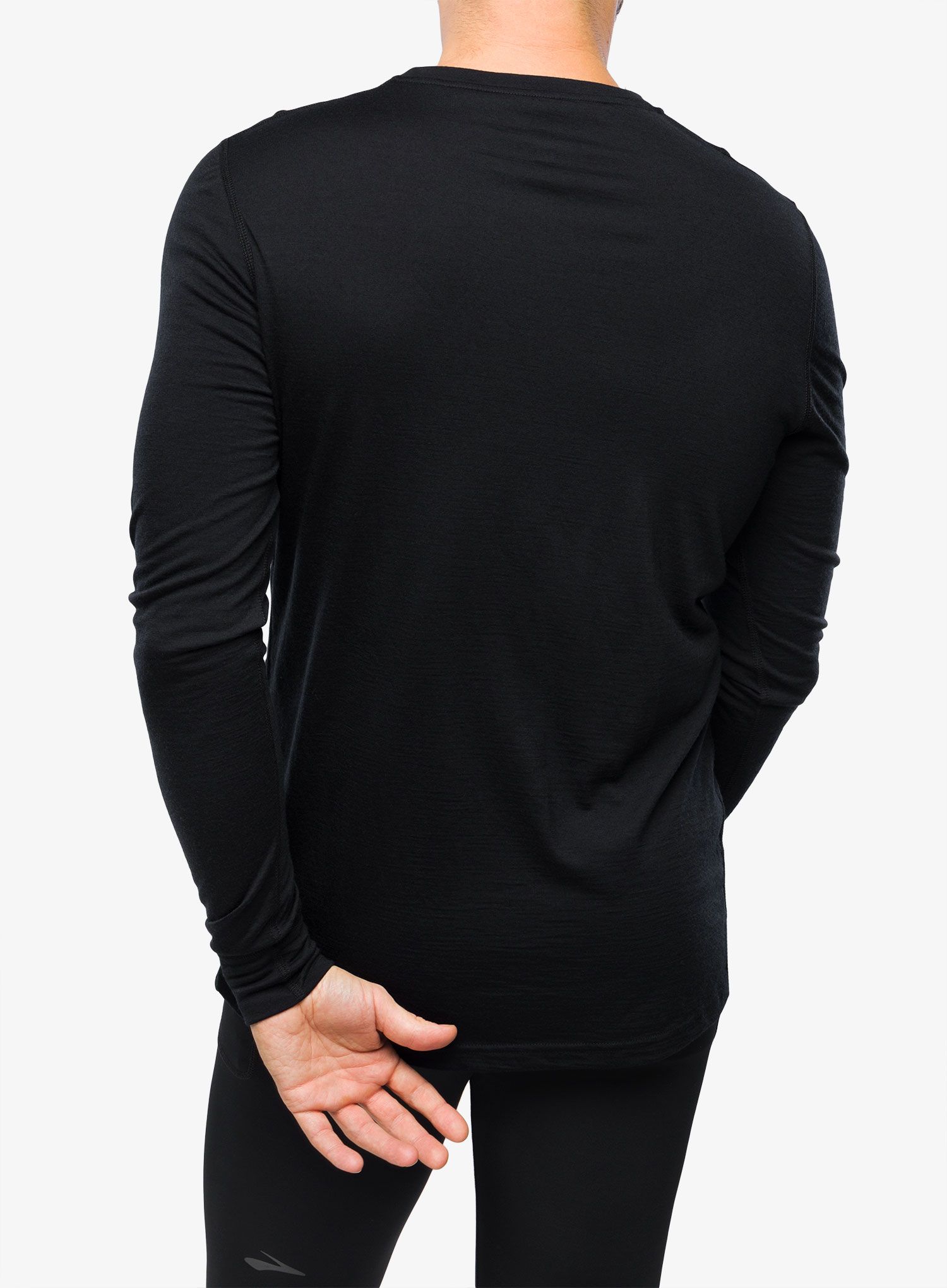 Funkčné tričko Odlo Merino 200 BL Top Crew Neck LS - black