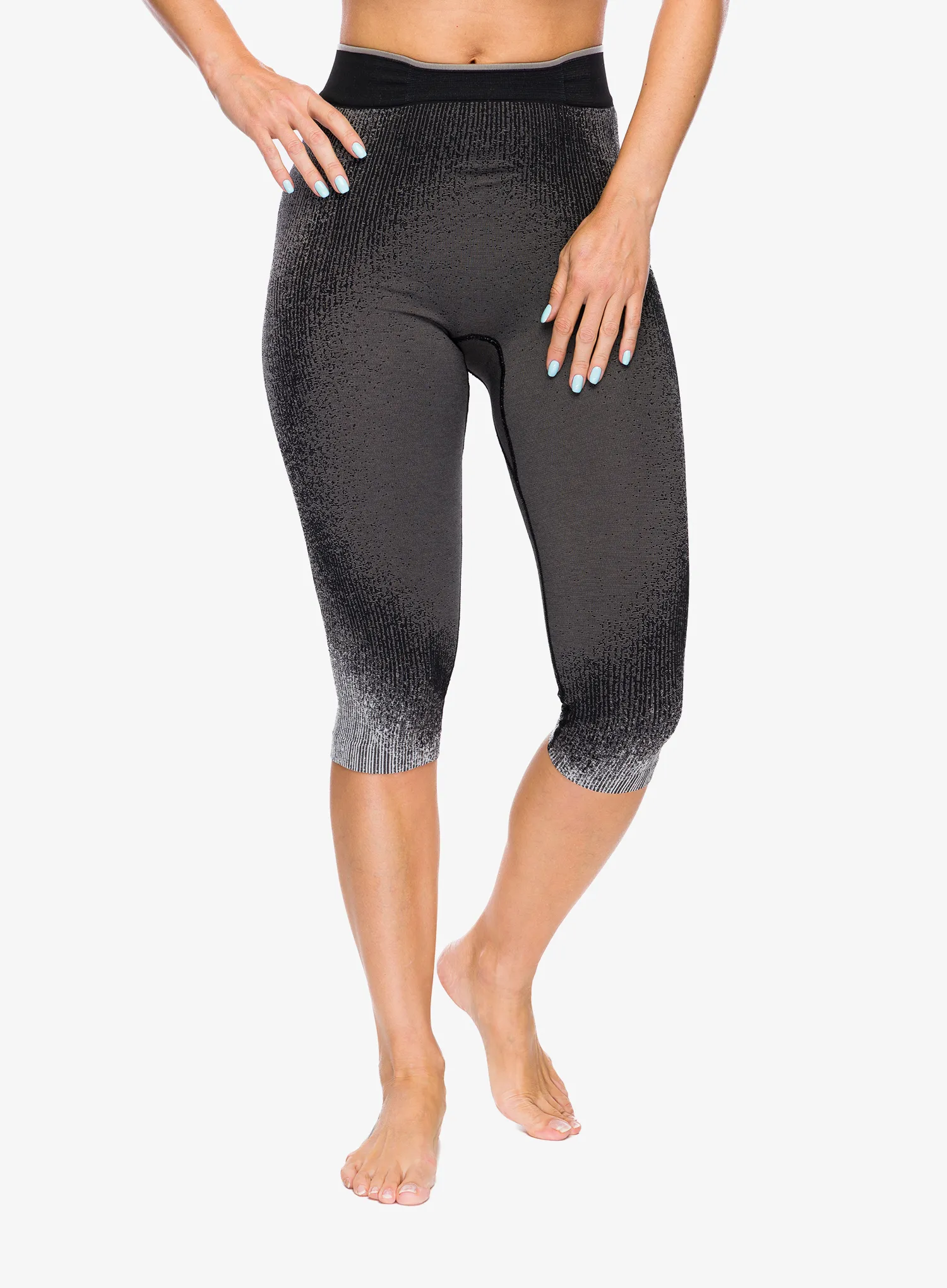 Dámske funkčné legíny Odlo Performance Warm Blackcomb BL Bottom 3/4 - black