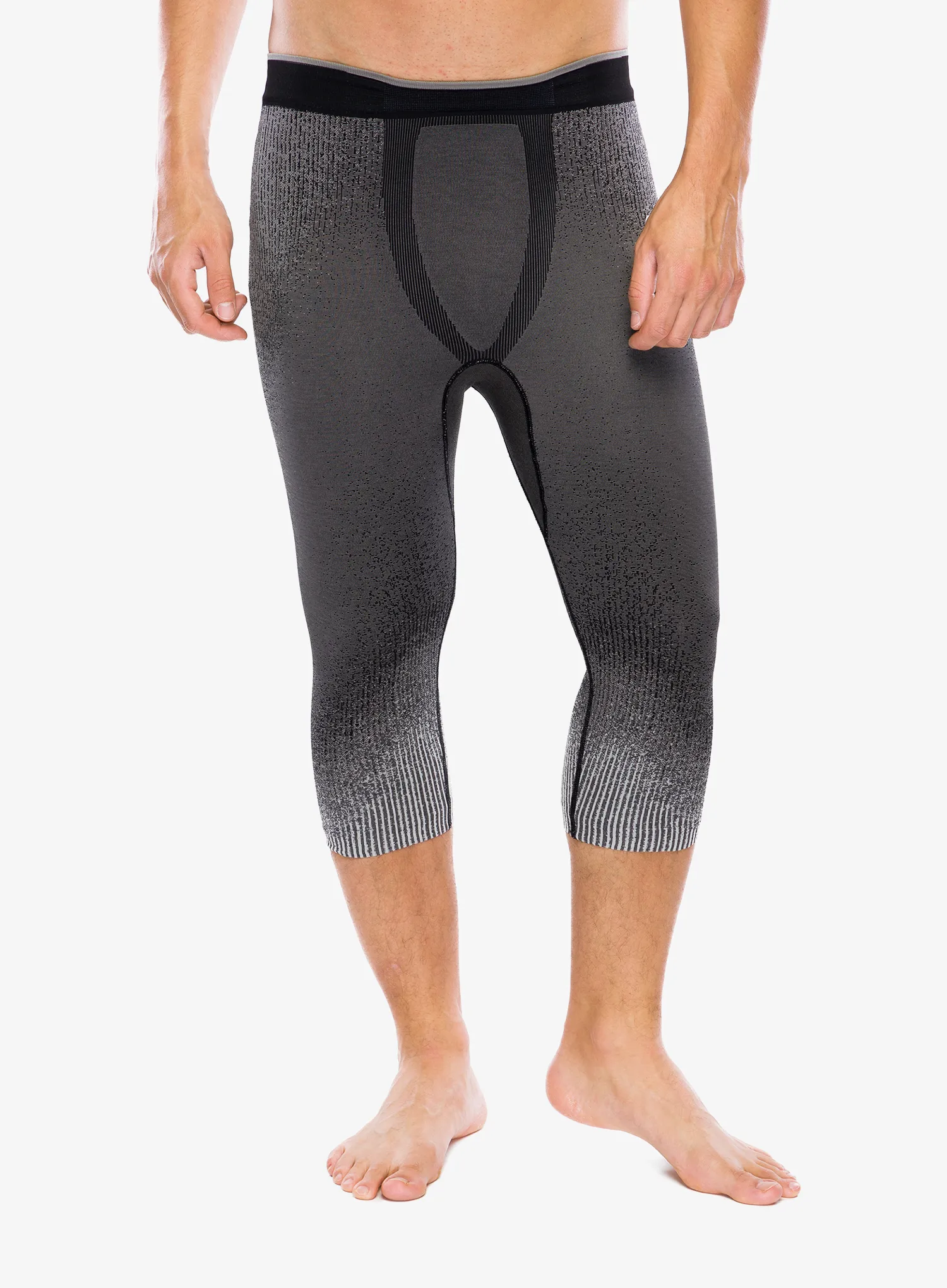 Funkčné legíny Odlo Performance Warm Blackcomb BL Bottom 3/4 - black