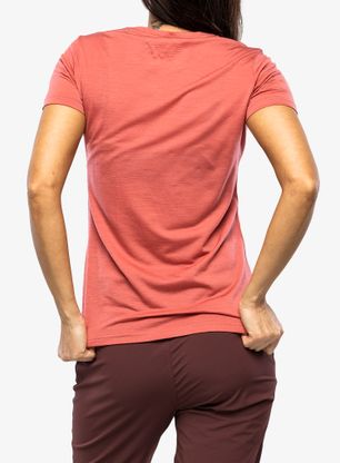 Merino tričko dámske Ortovox 150 Cool Mtn Protector TS - wild rose