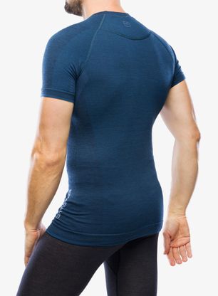 Pánske funkčné tričko Ortovox 230 Competition Short Sleeve - petrol blue