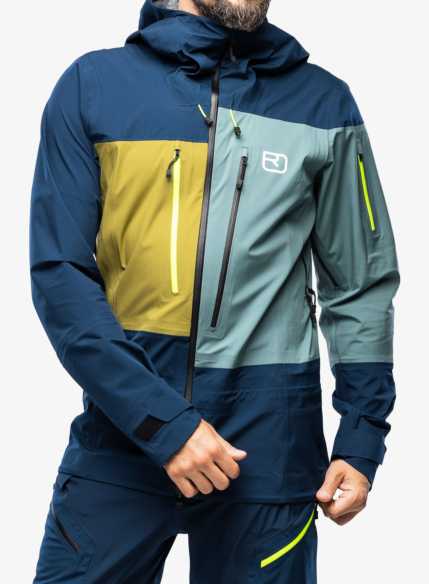 Bunda do hôr Ortovox 3L Deep Shell Jacket - deep ocean