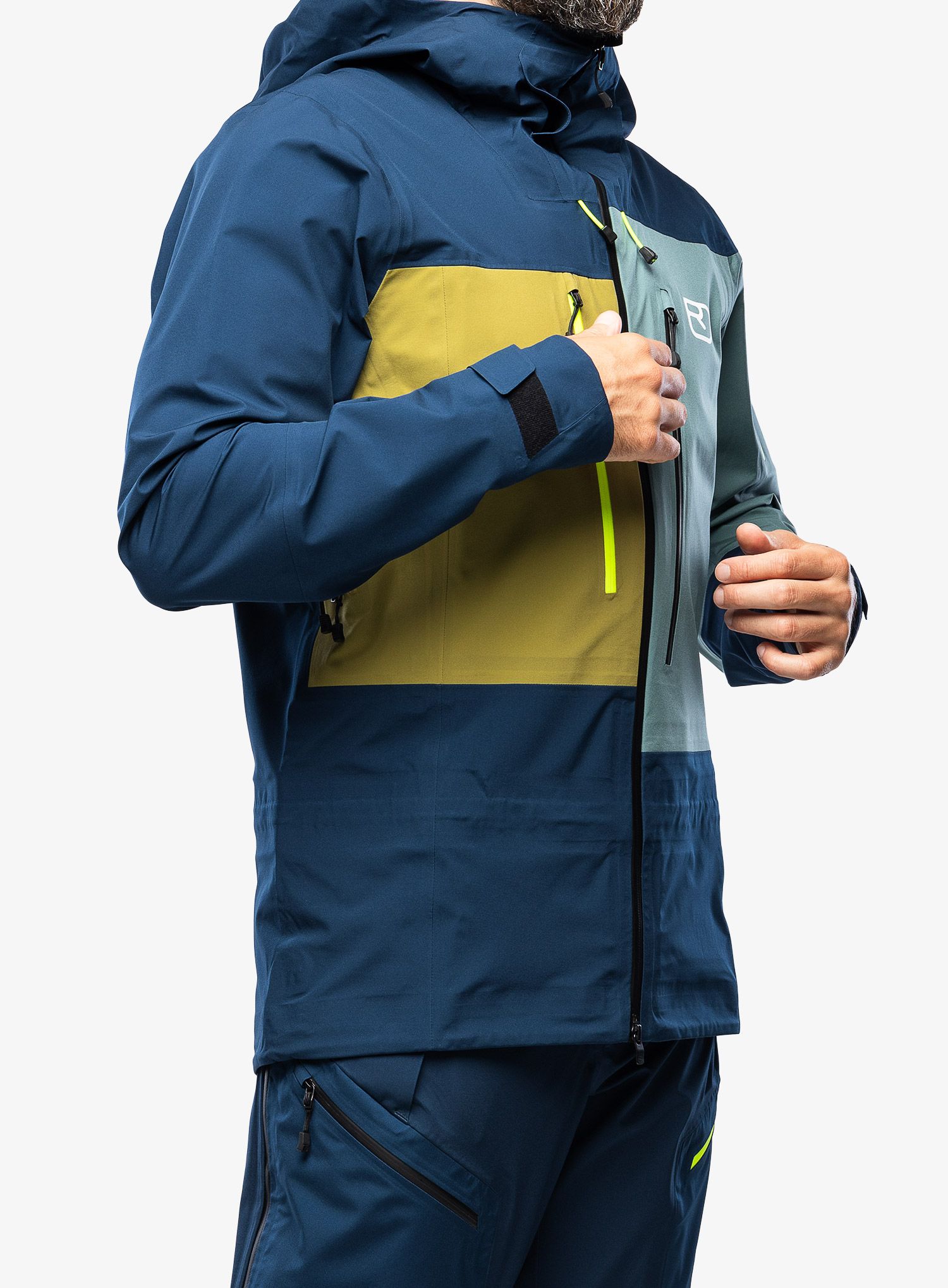Bunda do hôr Ortovox 3L Deep Shell Jacket - deep ocean