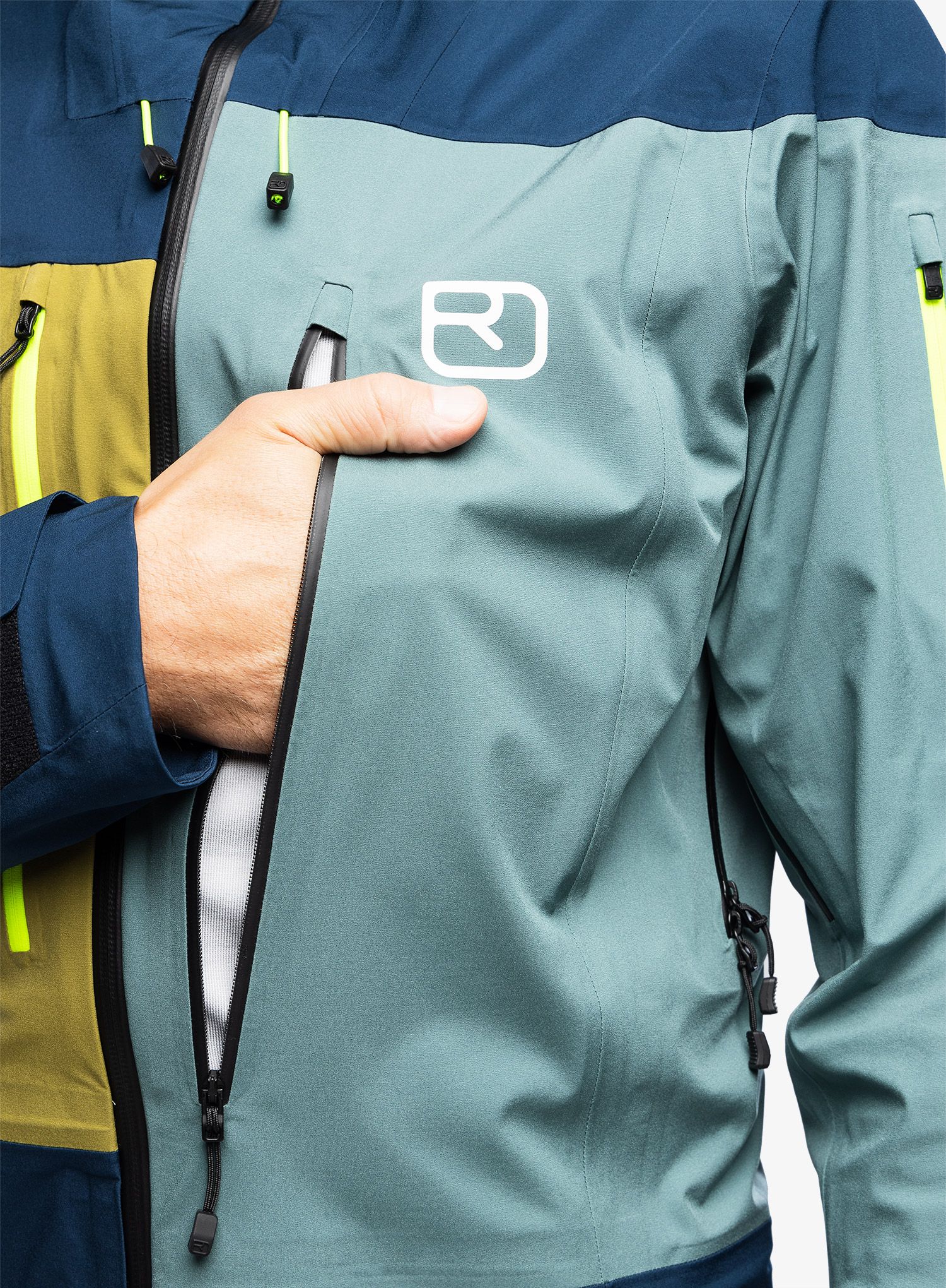 Bunda do hôr Ortovox 3L Deep Shell Jacket - deep ocean