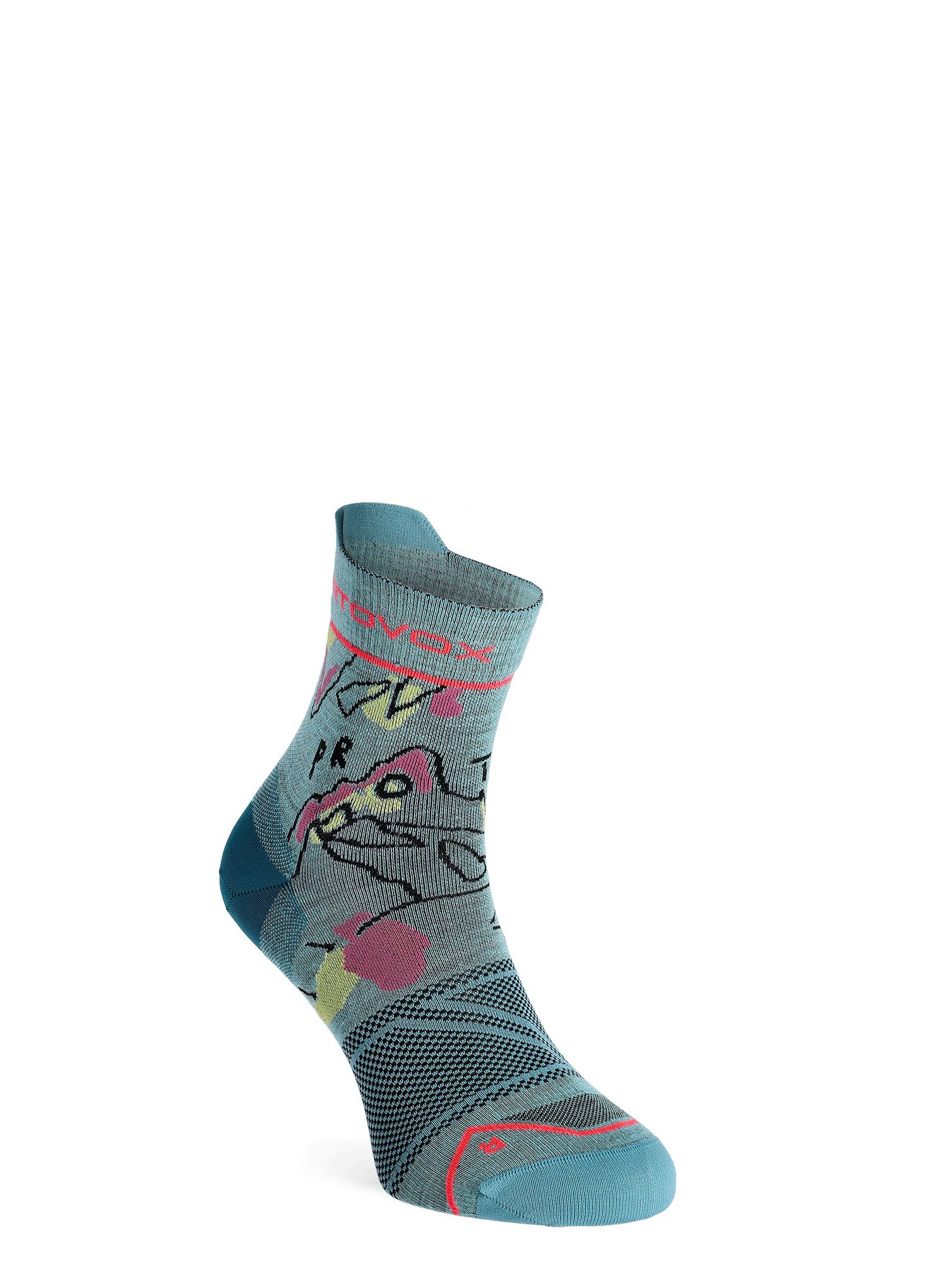 Dámske ponožky Ortovox Alpine Light Quarter Socks - ice waterfall