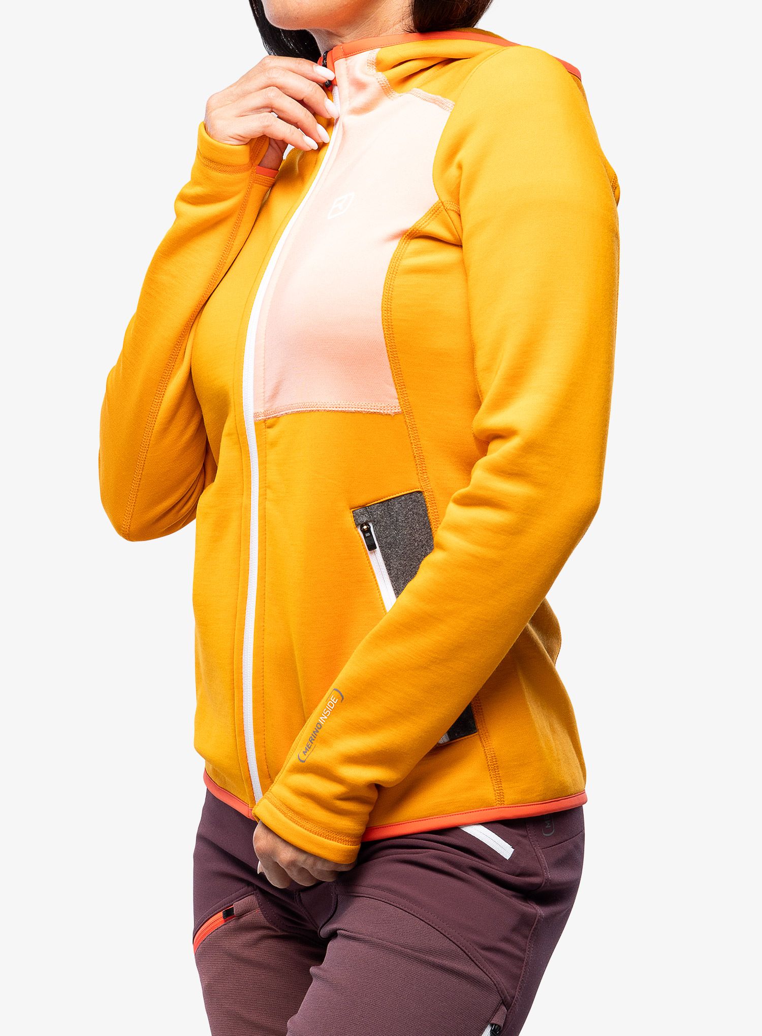 Mikina dámska Ortovox Fleece Hoody - autumn leaves