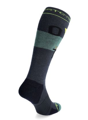 Lyžiarske ponožky Ortovox Freeride Long Socks Cozy - black steel