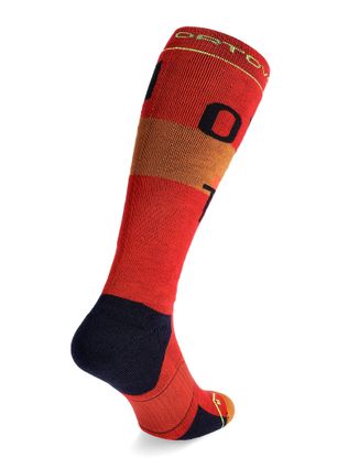 Lyžiarske ponožky Ortovox Freeride Long Socks Cozy - cengia rossa