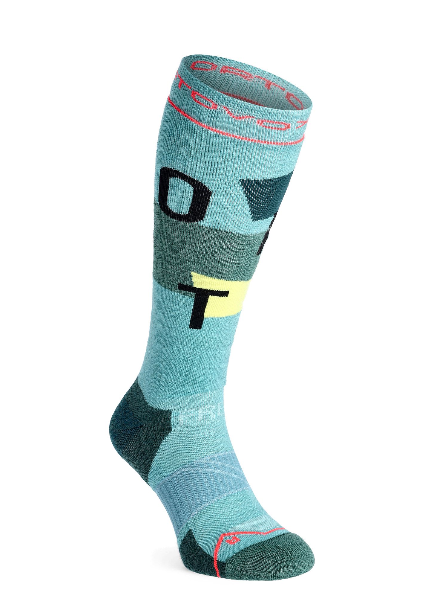 Lyžiarske ponožky dámske Ortovox Freeride Long Socks Cozy - ice waterfall