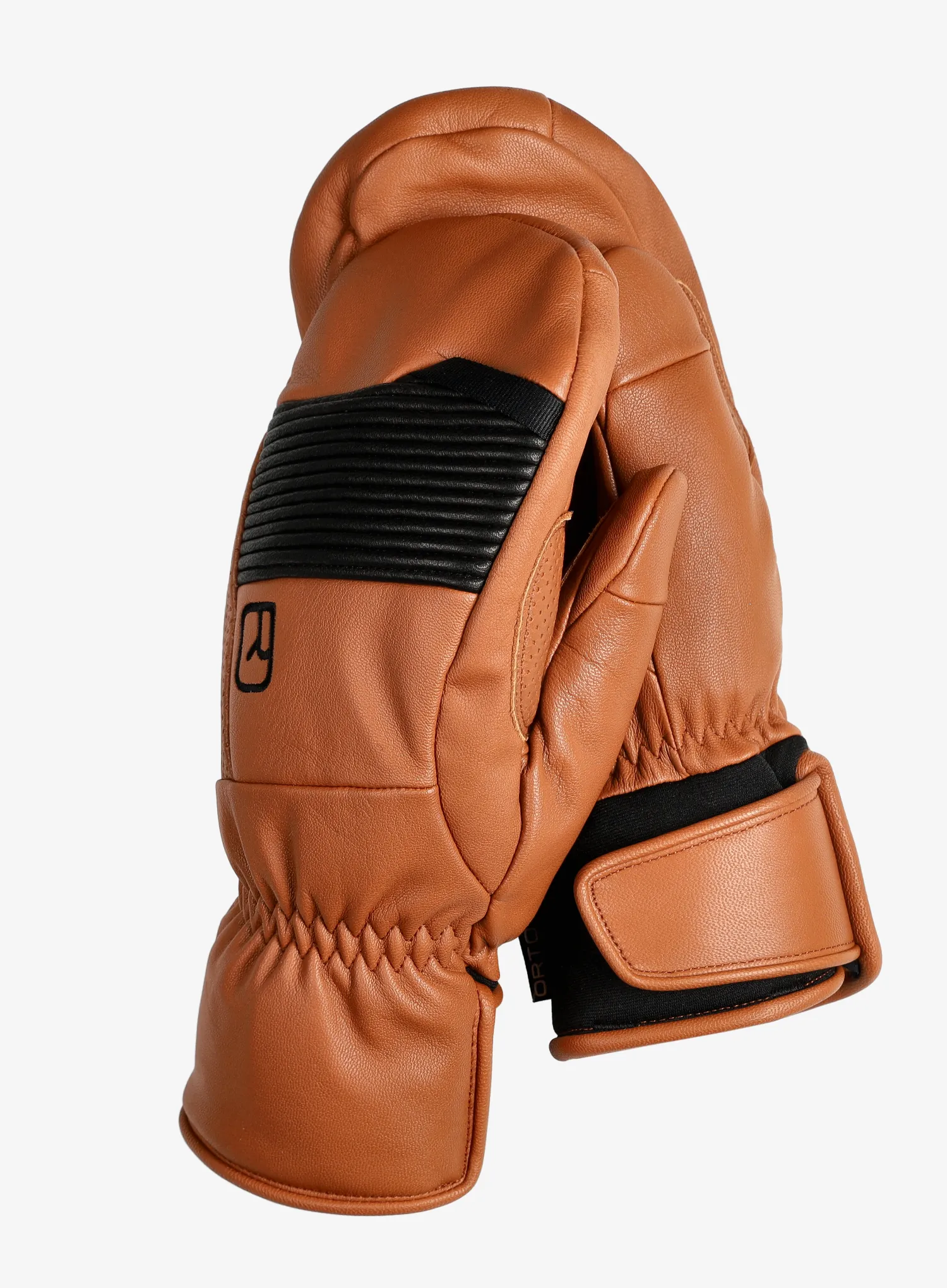 Palčiaky Ortovox Full Leather Mitten - bristle brown