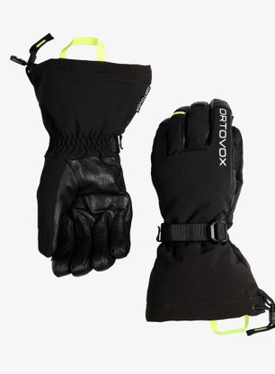 Lyžiarske rukavice pánske Ortovox Merino Mountain Glove - black raven