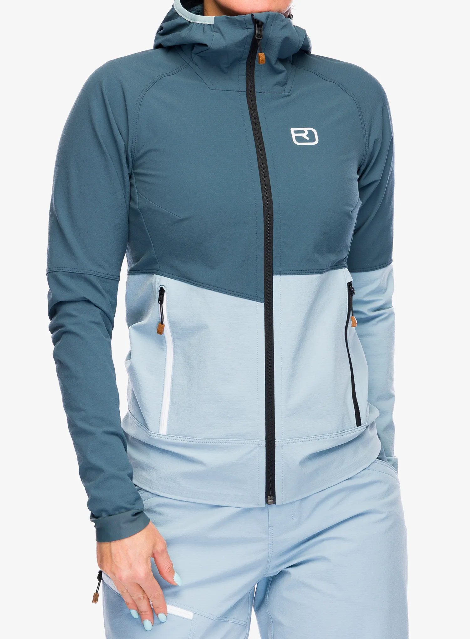 Softshellová bunda dámska Ortovox Punta Berrino Hooded Jacket - dark arctic grey