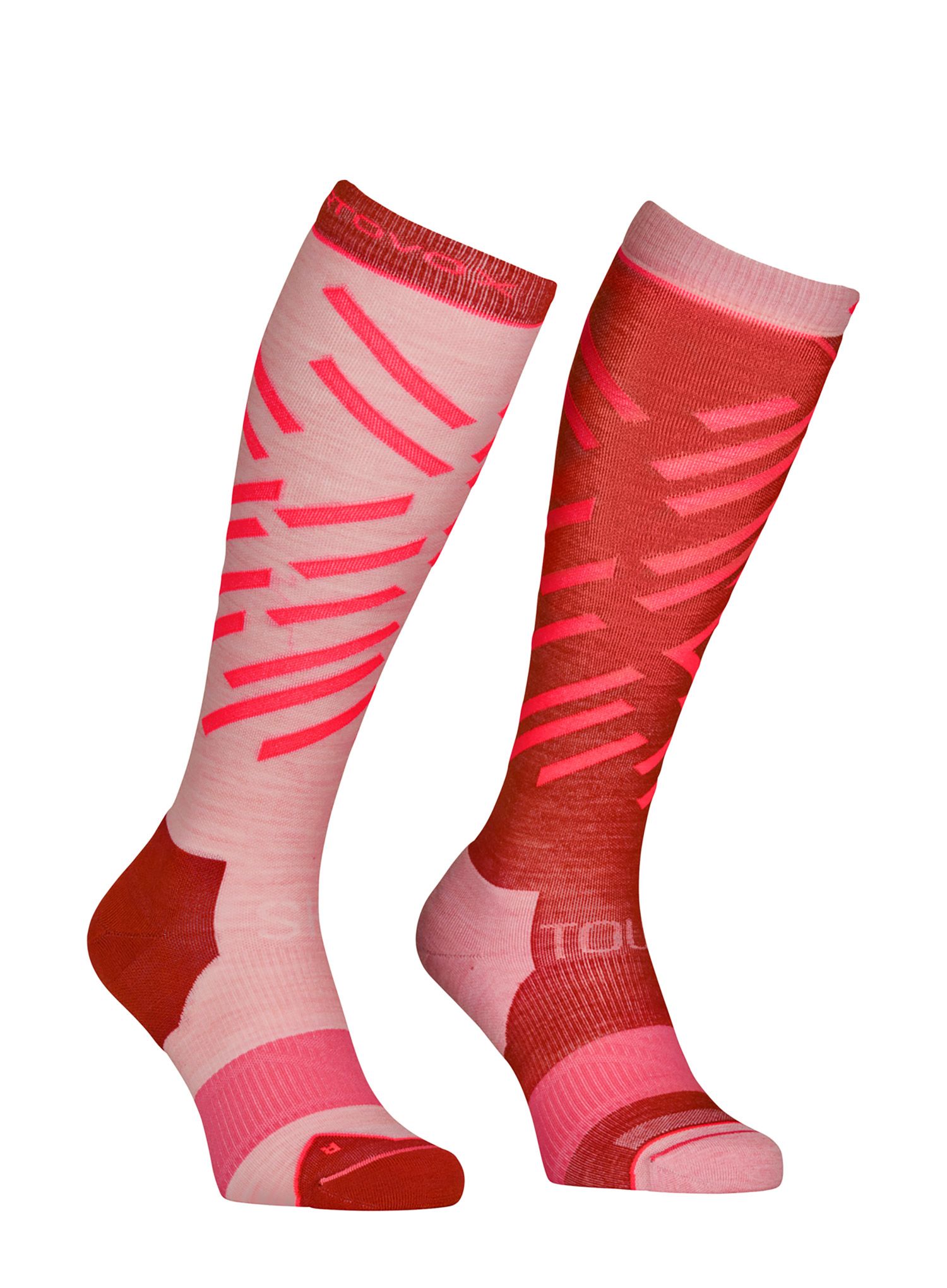Dámske ponožky Ortovox Ski Tour Long Socks - sunset orange