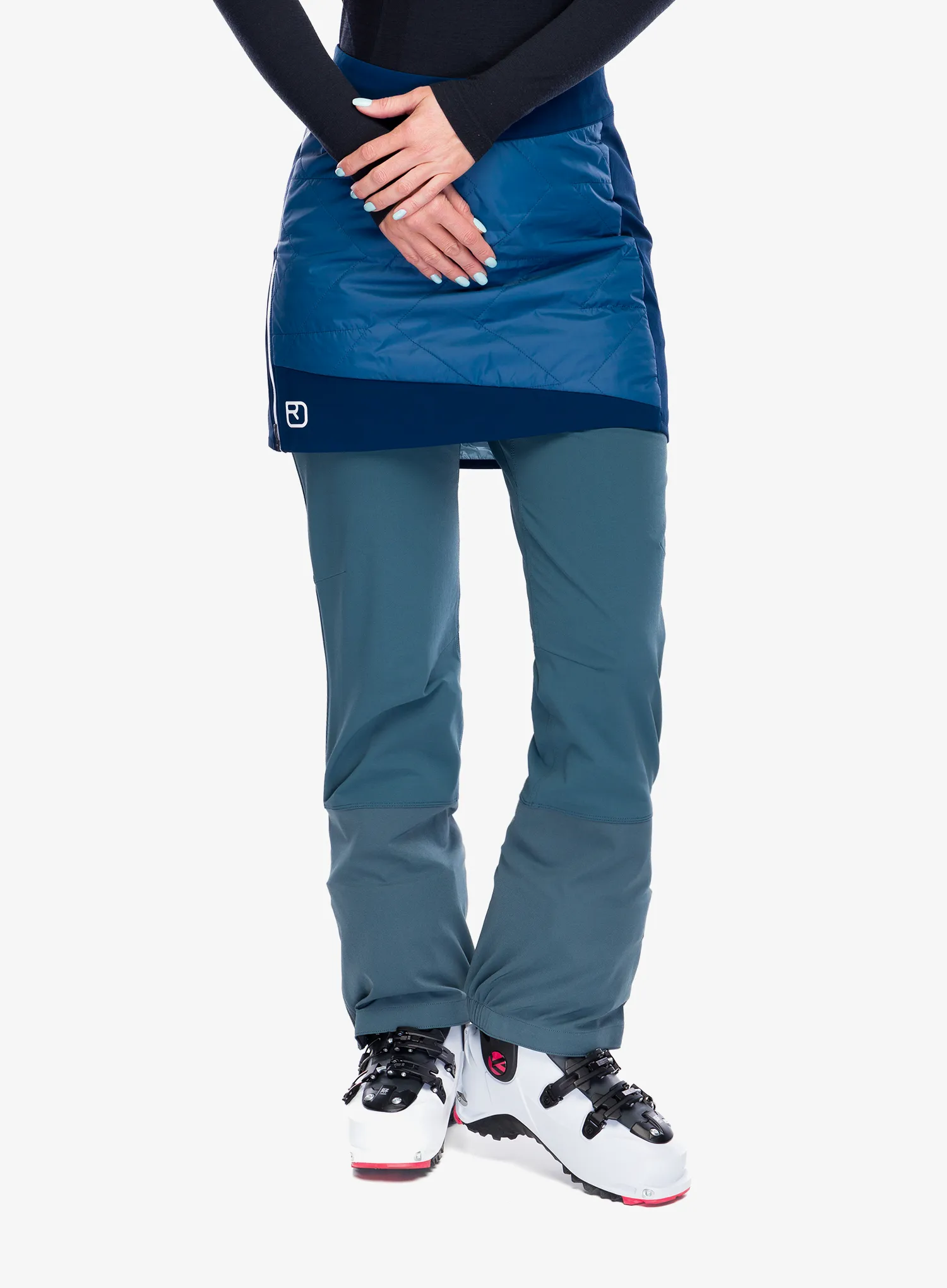 Zateplená sukňa Ortovox Swisswool Piz Boe Skirt - sea surface