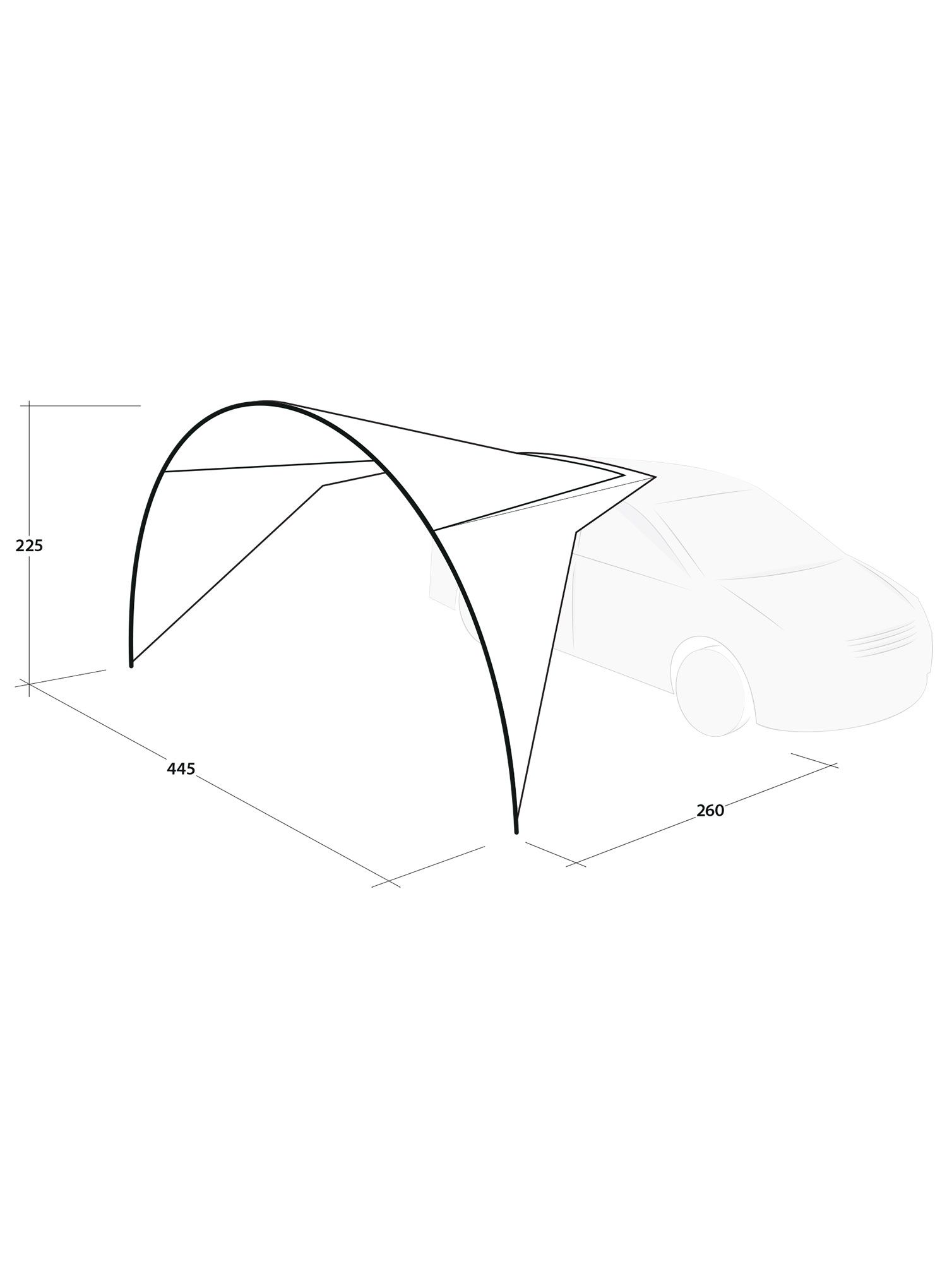 Strieška Outwell Forecrest Canopy - green