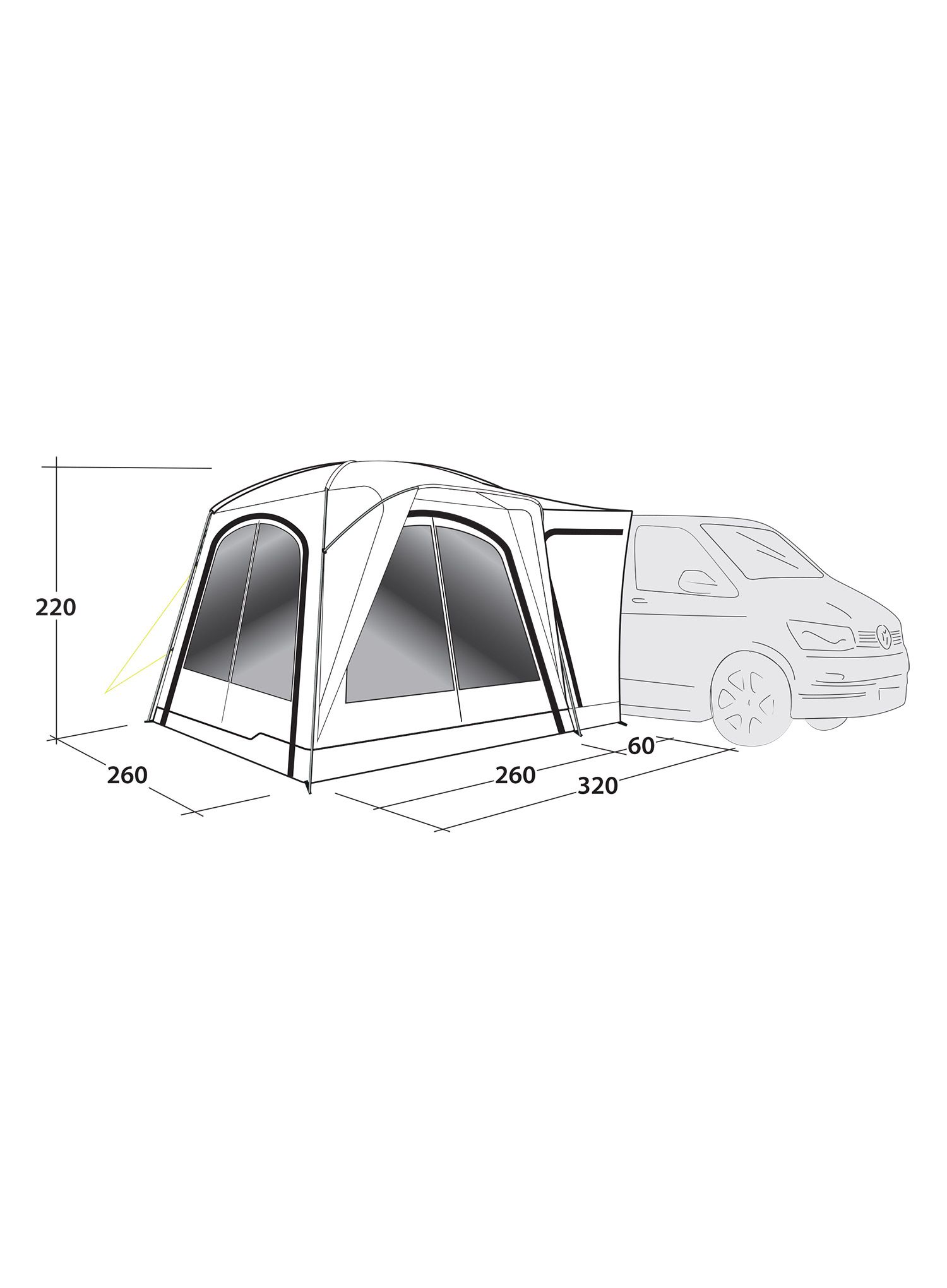 Predstan Outwell Milestone Lux - black/grey