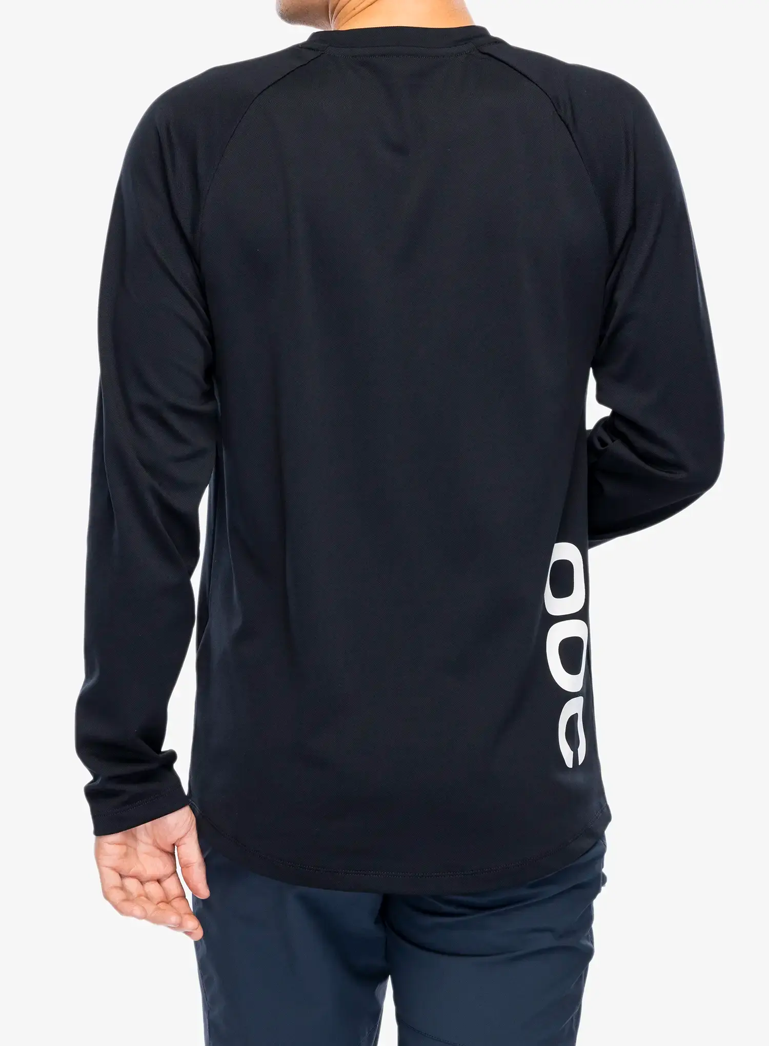 Cyklistická mikina POC Essential DH LS Jersey - carbon black