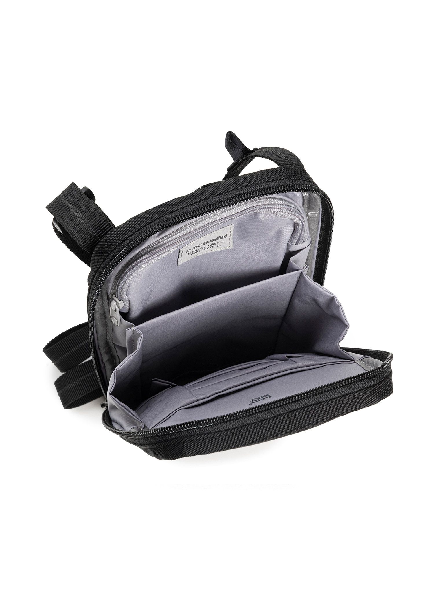 Vrecúško Pacsafe RFIDsafe Tech Crossbody - black