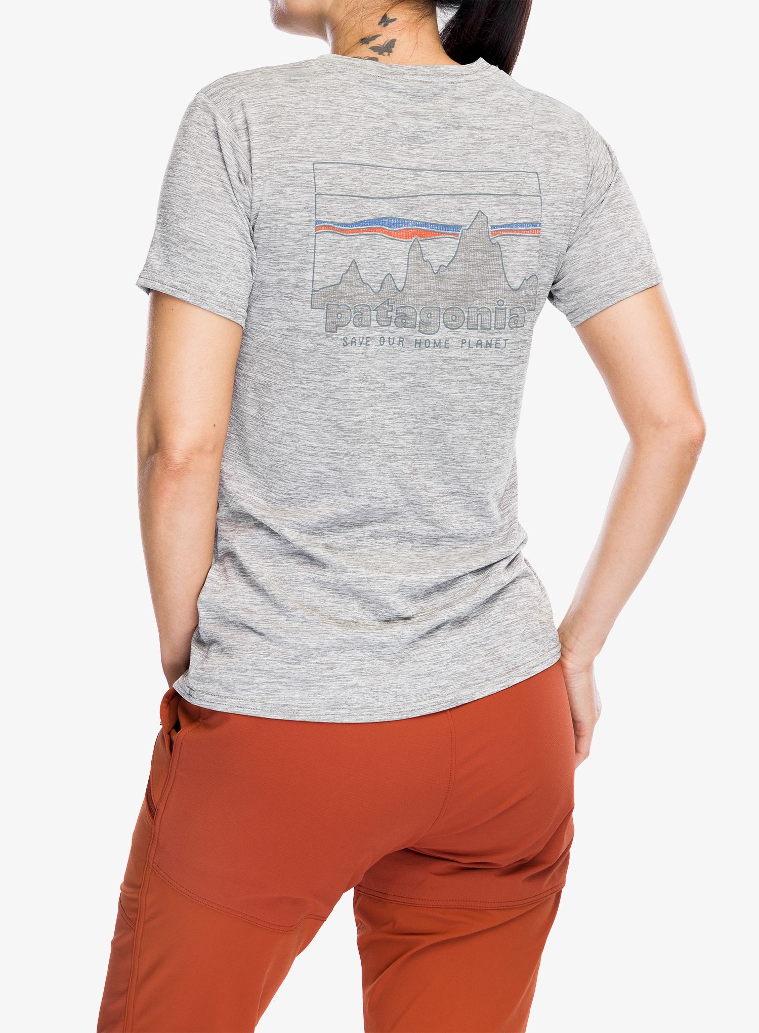 Dámske tričko Patagonia Cap Cool Daily Graphic Shirt - skyline/feather grey