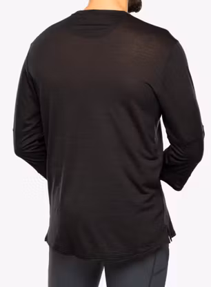 Cyklistické tričko Patagonia Merino 3/4 Sleeve Bike Jersey - black