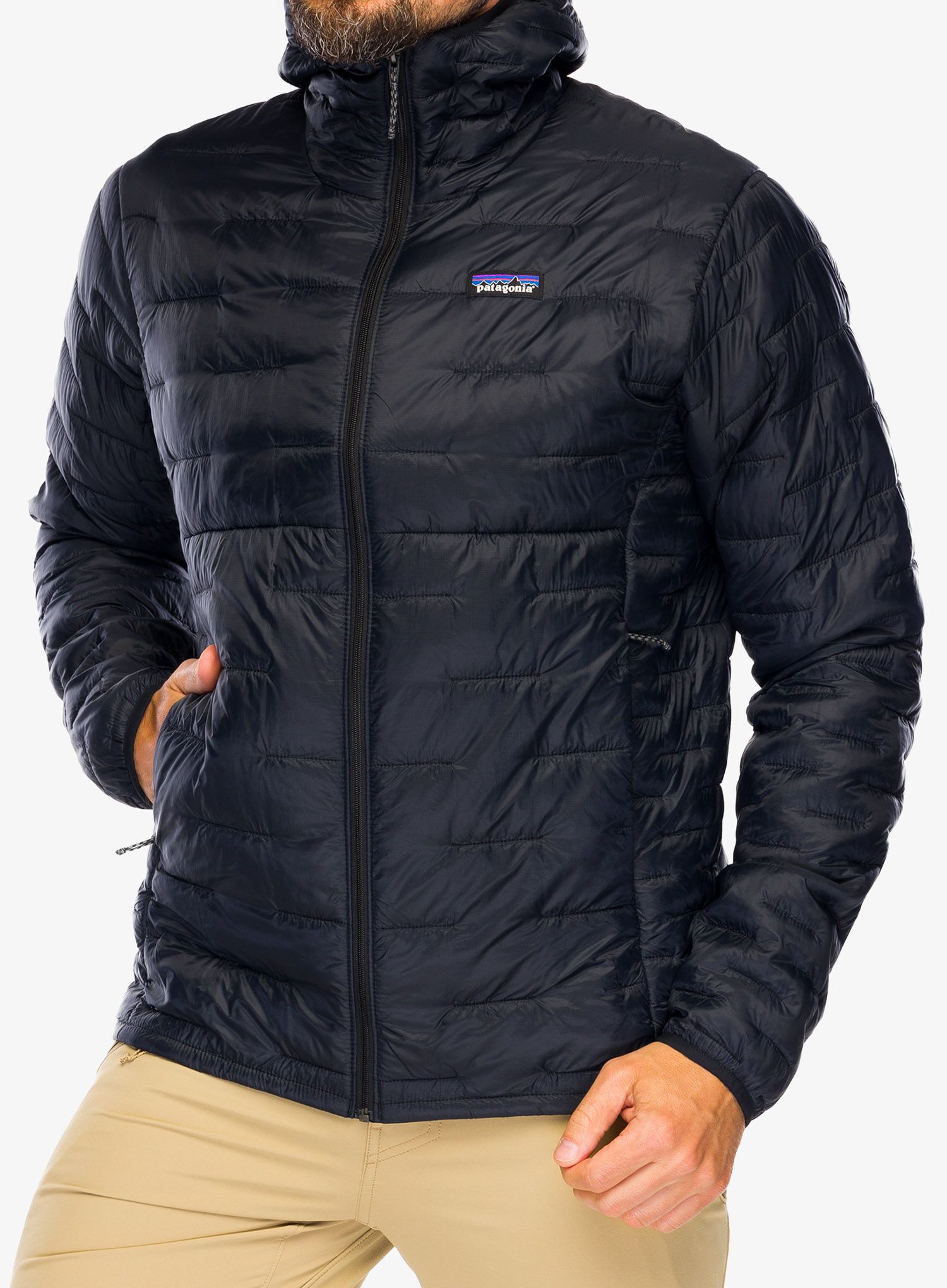 Bunda pánska Patagonia Micro Puff Hoody - black