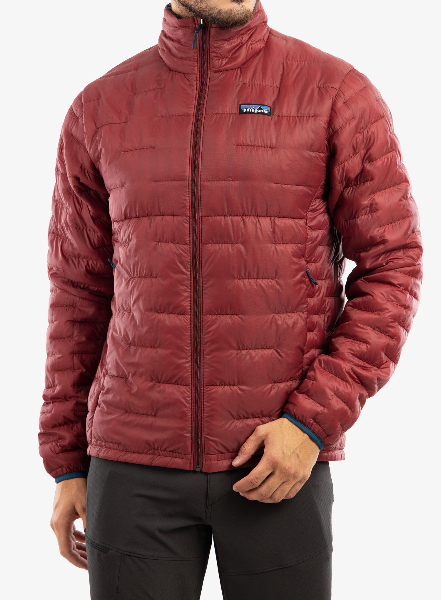 Zateplená bunda Patagonia Micro Puff Jacket - sequoia red