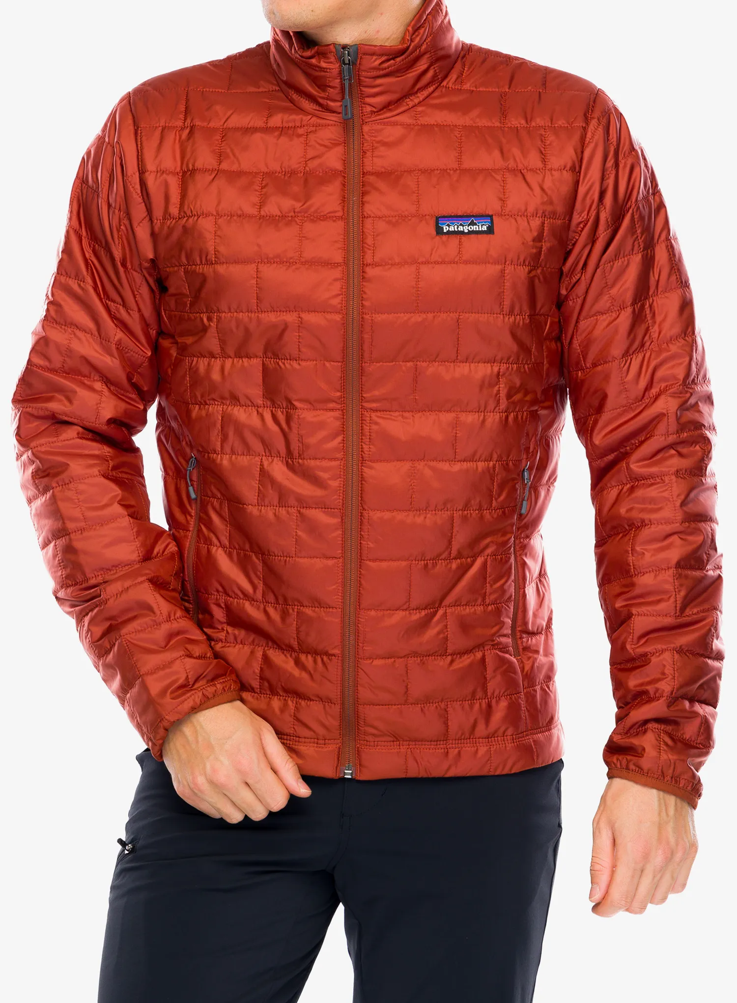Zateplená bunda Patagonia Nano Puff Jacket - burnished red